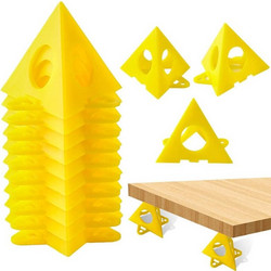 10pcs/Pack Woodworking Paint Pyramid Stands Cone Support Stand(Yellow) (OEM)
