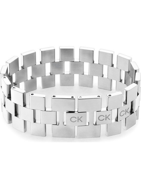 Calvin Klein Γυναικείο Βραχιόλι Χειροπέδα από Ατσάλι Ασημί 35000243