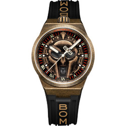 Bomberg BOLT-68 Ανδρικό Ρολόι με Μαύρο Καουτσούκ Λουράκι BF43H3PBR.02-2.12