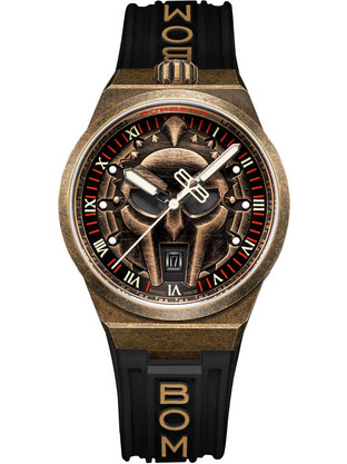 Bomberg BOLT-68 Ανδρικό Ρολόι με Μαύρο Καουτσούκ Λουράκι BF43H3PBR.02-2.12