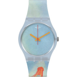 Swatch Γυναικείο Ρολόι με Πολύχρωμο Καουτσούκ Λουράκι GZ357