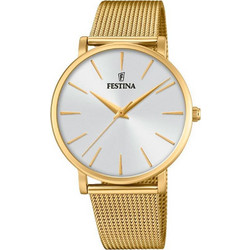 Festina Γυναικείο Ρολόι με Χρυσό Μεταλλικό Μπρασελέ F20476/1