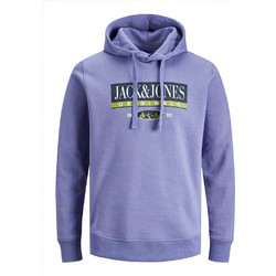 Jack & Jones Ανδρικό Φούτερ με Κουκούλα Λιλά 12246472
