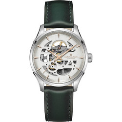 Hamilton Jazzmaster Ανδρικό Ρολόι Αυτόματο με Μαύρο Δερμάτινο Λουράκι H42535810