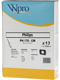 Σακούλες Ηλεκτρικής Σκούπας συμβατές για Philips / London