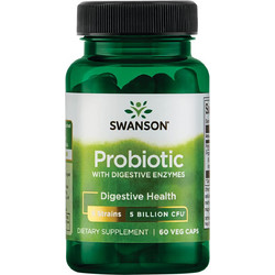 Swanson Probiotic with Digestive Enzymes Προβιοτικά 60 Κάψουλες