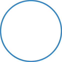 AMILA Χούλα-Χουπ 60cm - Φ18mm - 155gr, Μπλε (48166)