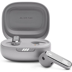 JBL Live Flex Ακουστικά Bluetooth Earbud Ανθεκτικά στο Νερό Silver
