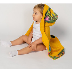 Πετσέτα για Μωρά HAWAII - Με πλαίσιο, Κίτρινο
