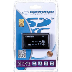 Esperanza EA119 Card Reader USB-A 2.0 για SD / microSD / xD / Memory Stick / Micro (M2)