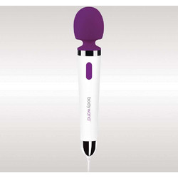 Bodywand Plug-in Multi Function Wand Massager Δονητής Μασάζ 30cm Λευκός Μωβ