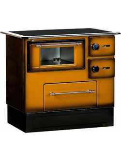 Alfa Plam Regular 46 Brown Ατσάλινη Ξυλόσομπα με Φούρνο 5kW