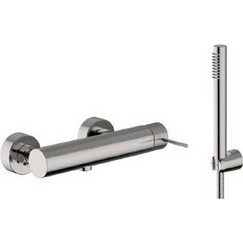 Teorema Lab Ντουζιέρας με Στήριγμα Brushed Nickel (Inox) -212001
