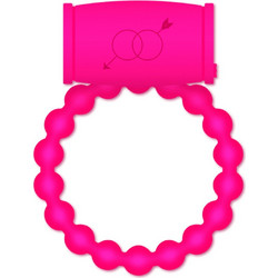 Casual Love Ring 25 Ελαστικό Δαχτυλίδι Πέους Σιλικόνης με Δόνηση Ροζ