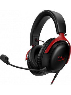 HyperX Cloud III Gaming Headset Over Ear Black Red