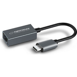 Esperanza ENA102 Ενσύρματος Ethernet USB-C Αντάπτορας Δικτύου 1Gbps