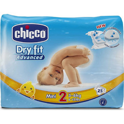Chicco Dry Fit Πάνες No2 3-6Kg 25τμχ