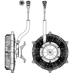 Mahle Συμπλέκτης, Βεντιλατέρ Ψυγείου - Cfc 215 000P
