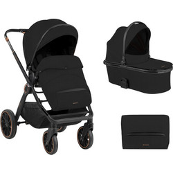 KikkaBoo Tiffany Καρότσι Μωρού 2 σε 1 Black Golden Pink