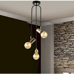 Luma Κρεμαστό Φωτιστικό Οροφής Τρίφωτο E27 L2-02303-07