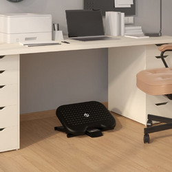 vidaXL Υποπόδιο Μαύρο 46 x 34,5 x 11 εκ