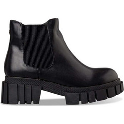 Envie Shoes Γυναικεία Μποτάκια Chelsea Δερμάτινα Μαύρα με Χοντρό Χαμηλό Τακούνι E32-18165-34