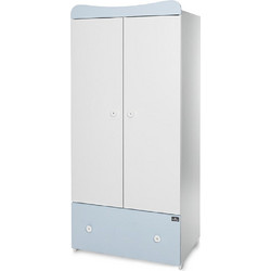 Ντουλάπα Lorelli Exclusive Δίφυλλη White/Baby Blue