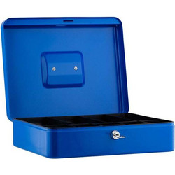 Ταμείο χρημάτων Sax 30x24x9cm μπλε με θήκη για κέρματα και κλειδί
