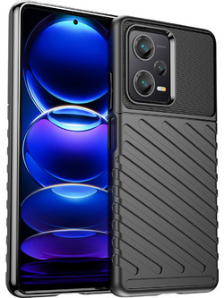 Thunder Case case for Xiaomi Redmi Note 12 Pro+ silicone armor case black