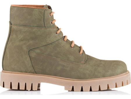 Northway Ανδρικά Αρβυλάκια Suede Πράσινο Mint 280
