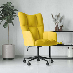 vidaXL Πολυθρόνα Relax Βελούδινη Κίτρινη 328179
