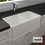 Bocchi 1139-301 White Matt Επικαθήμενος Νεροχύτης Πορσελάνης Ματ 84x46cm