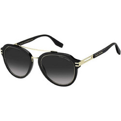 Marc Jacobs 585/S 2M2/9O Ανδρικά Γυαλιά Ηλίου Στρογγυλά Κοκάλινα Χρυσά με Γκρι Degradee Φακό