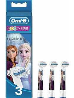 Oral-B Stages Power Frozen II Extra Soft Ανταλλακτικές Κεφαλές Παιδικής Ηλεκτρικής Οδοντόβουρτσας 3τμχ