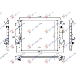 Ψυγειο Νερου 0.9 Turbo Βενζινη Μηχανικο (480x400x16) Smart Fortwo 14-20 - 549106320