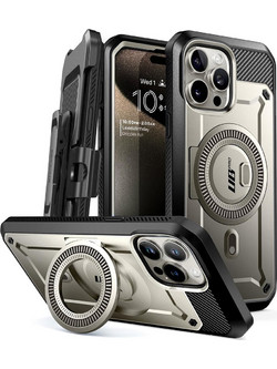 Θήκη SUPCASE UNICORN UB PRO MAG MAGSAFE για Apple IPHONE 15 PRO 6.1 2023 - Titan ΓΚΡΙ