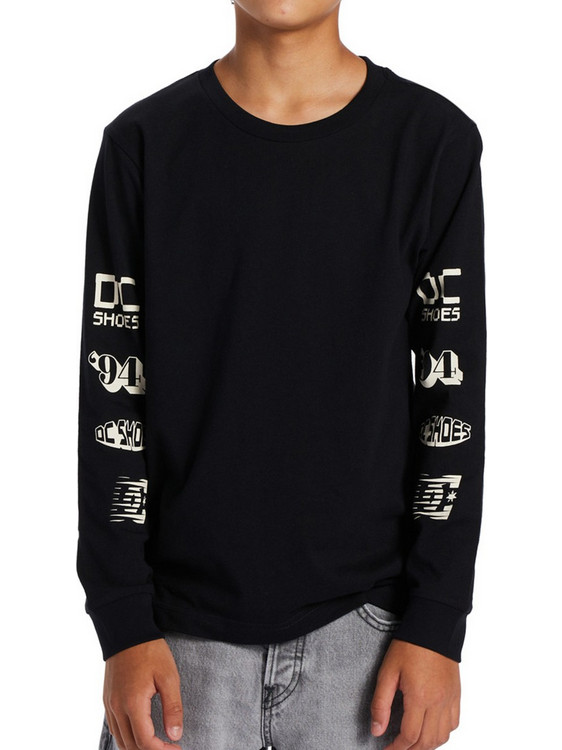 DC Παιδικό T-Shirt Μακρυμάνικο Μαύρο ADBZT03232-KVJ0
