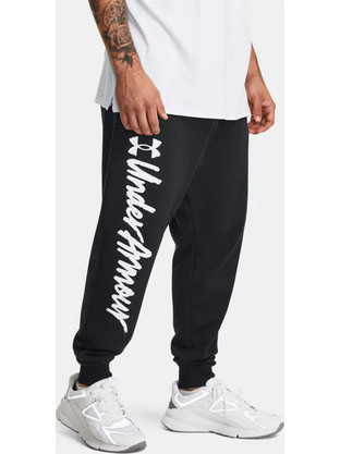 Under Armour Ανδρικό Παντελόνι Φόρμας με Λάστιχο Μαύρο 1379776-001