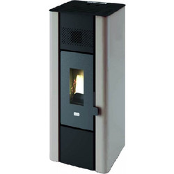 Eva Calor Lilli 6 White Σόμπα Pellet Αερόθερμη 6.3kW