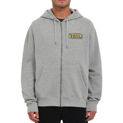 Volcom Watanite Ανδρική Ζακέτα Fleece με Κουκούλα και Φερμουάρ Γκρι A4832300-HGR