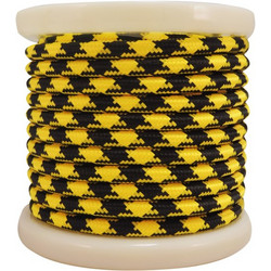 EL330039 | EL330039 | Textile Cable 2x0.75mm ρολό 10mt - Κίτρινο & Μαύρο