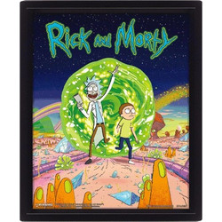 Κάδρο 3D Portal - Rick and Morty (25.5 x 20.5 cm)
