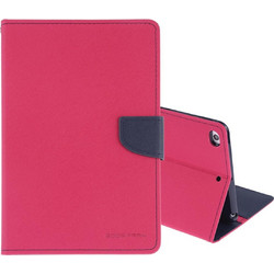 GOOSPERY FANCY DIARY Horizontal Flip Leather Case for iPad Mini (2019) with Holder & Card Slots & Wallet (Magenta)