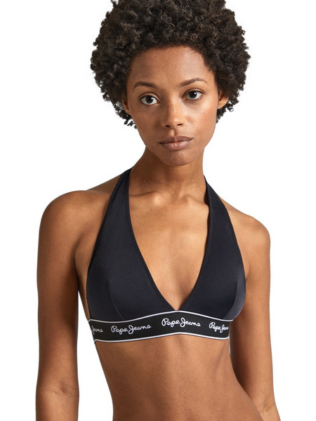 Pepe Jeans Bikini Top Τριγωνάκι Μαύρο PLB10518-999