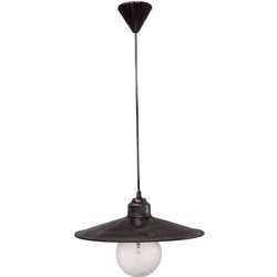 Heronia Lighting Κρεμαστό Φωτιστικό Οροφής Μονόφωτο E27 Ασημί LP-180K 1/L 11-0157