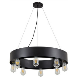 Home Lighting Tale Κρεμαστό Φωτιστικό Οροφής Πολύφωτο Μαύρο SE21-BL-65 77-8255