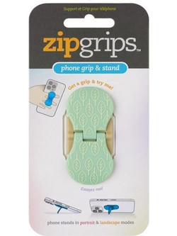 Βάση & Holder για κινητό - Green flowers - Zipgrips