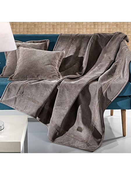 Guy Laroche Ριχτάρι Τριθέσιου Καναπέ 170x300 Rubicon Choco