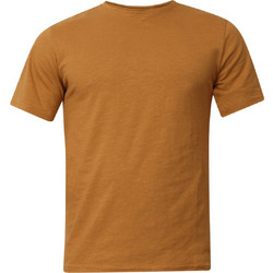 Zero RAW NECK BASIC T-SHIRT Κάμελ