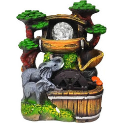 Διακοσμητικό Συντριβάνι Feng Shui - Resin craft bonsai running water ornament 06